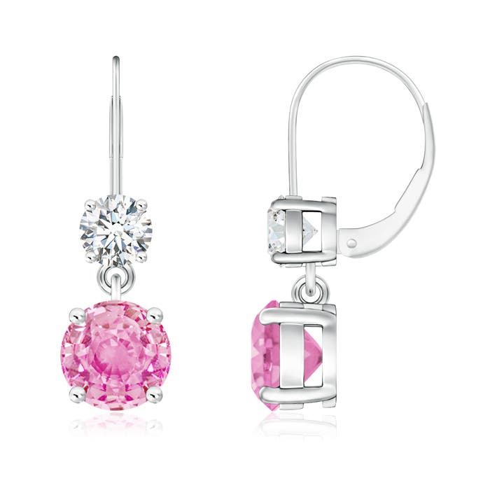 A - Pink Sapphire / 2.32 CT / 14 KT White Gold