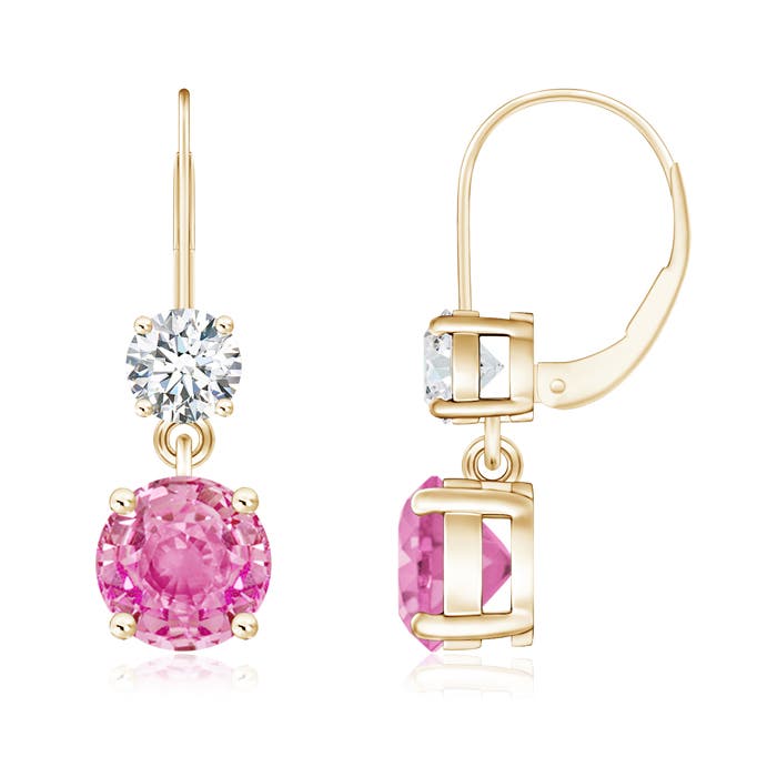 AA - Pink Sapphire / 2.32 CT / 14 KT Yellow Gold