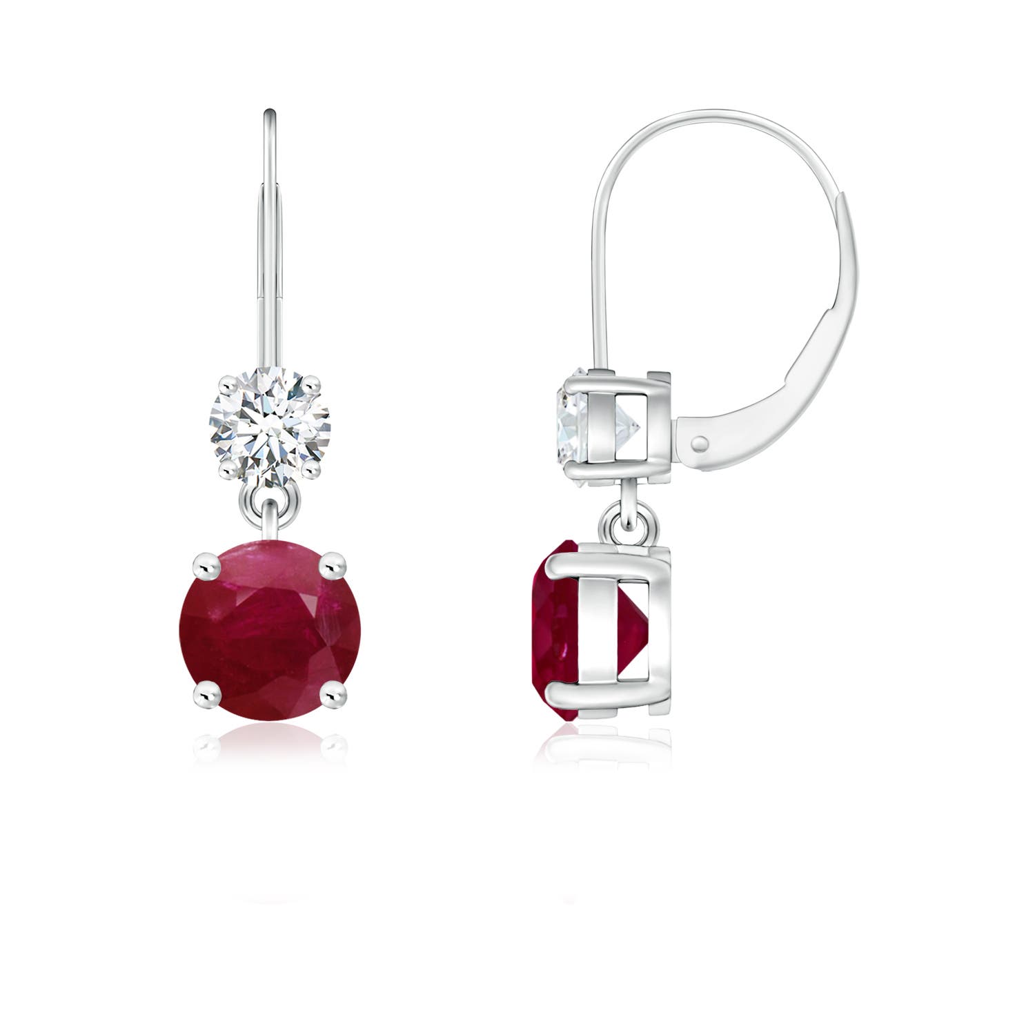 A - Ruby / 1.41 CT / 14 KT White Gold