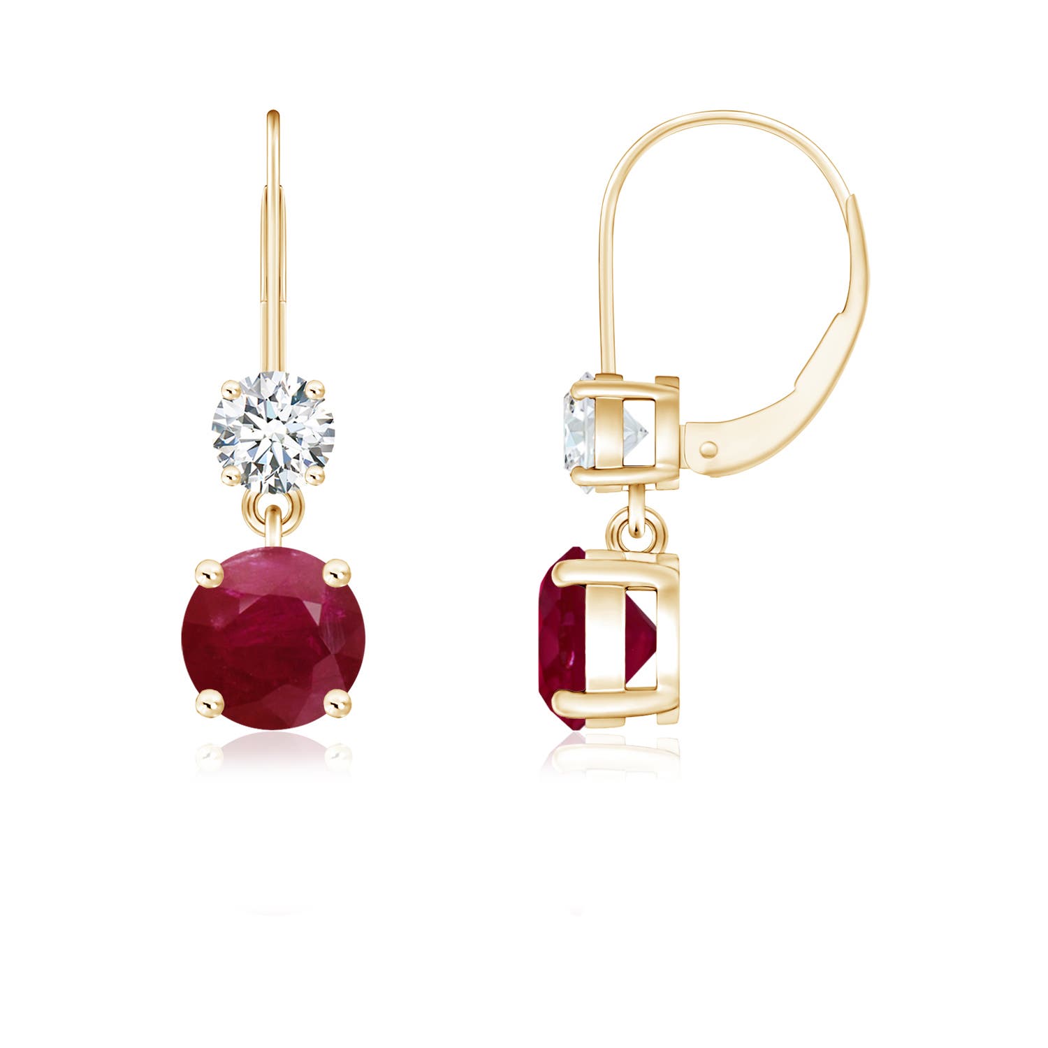 A - Ruby / 1.41 CT / 14 KT Yellow Gold