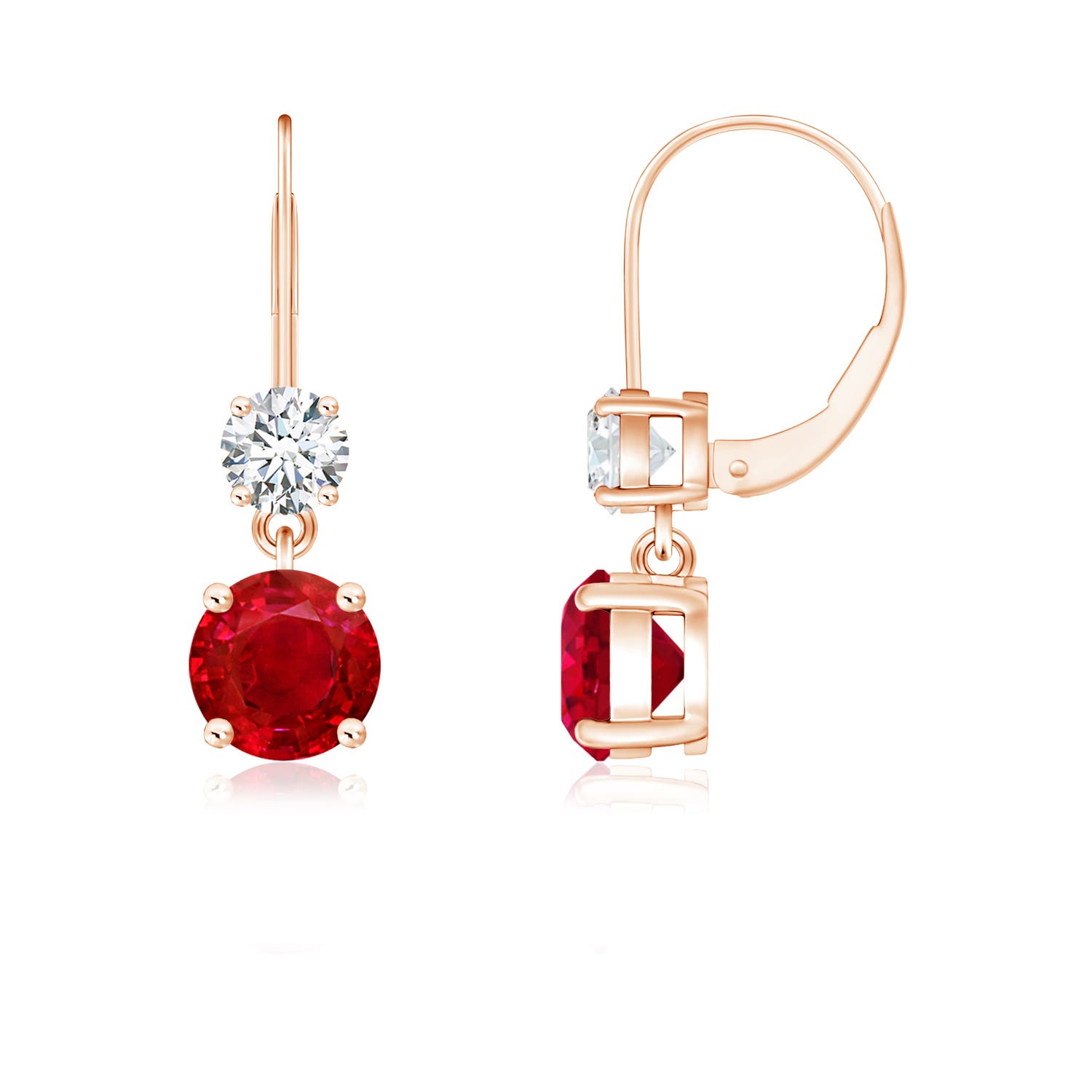 AAA - Ruby / 1.41 CT / 14 KT Rose Gold