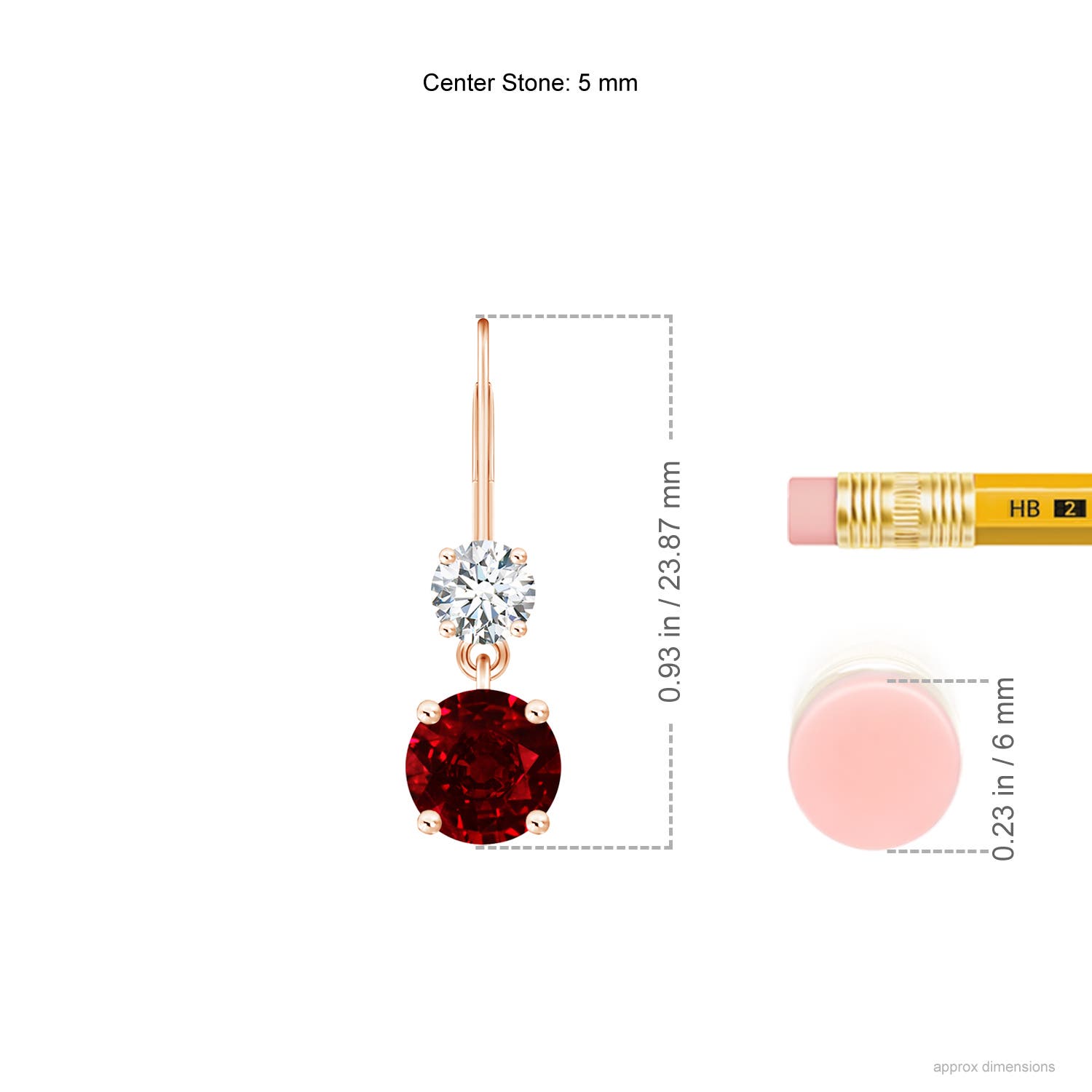 AAAA - Ruby / 1.41 CT / 14 KT Rose Gold