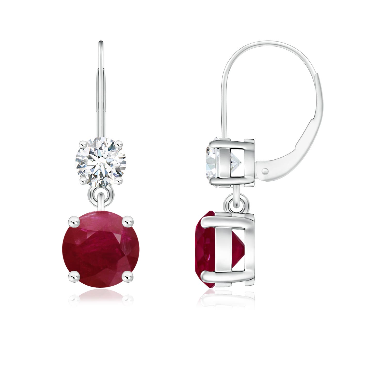 A - Ruby / 2.32 CT / 14 KT White Gold