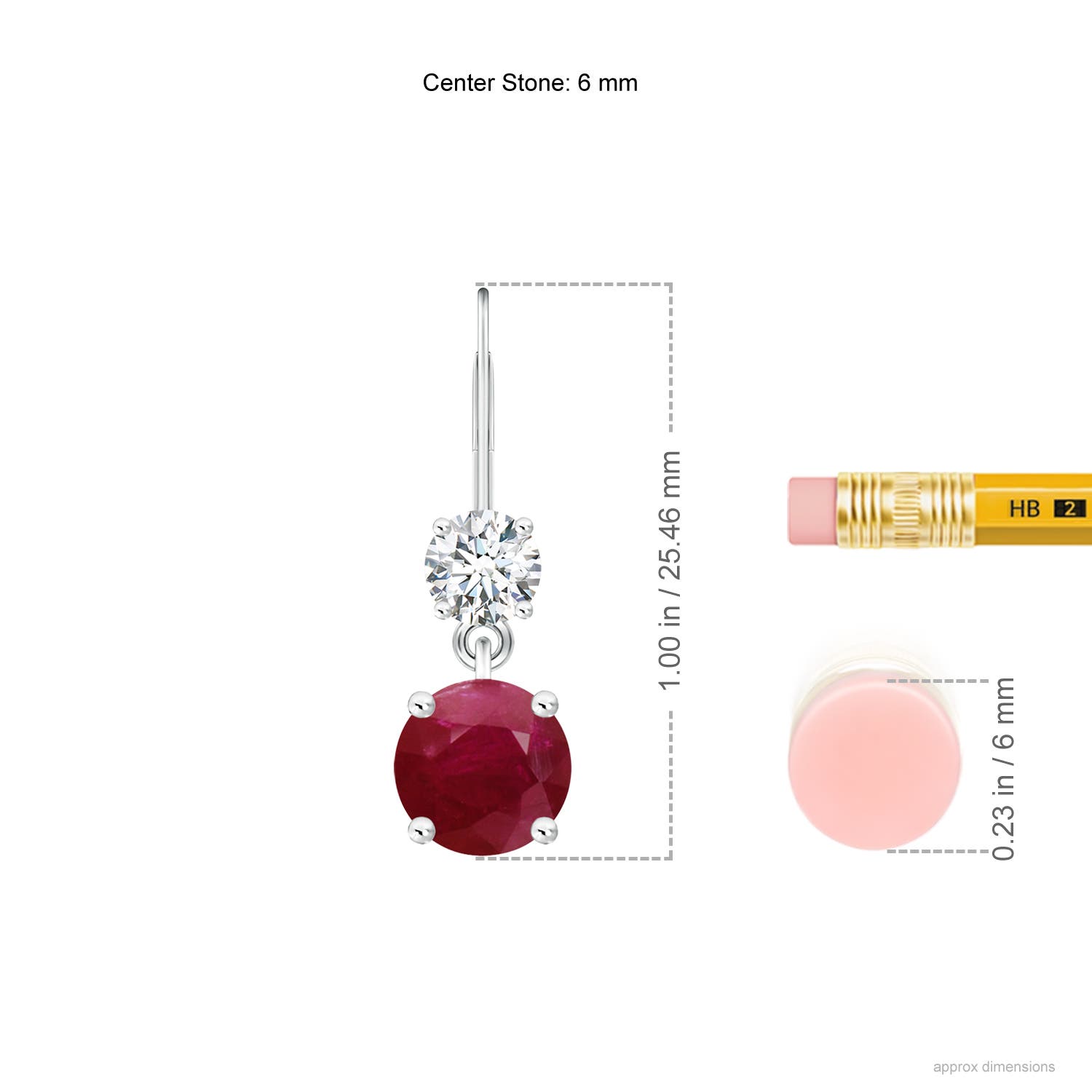 A - Ruby / 2.32 CT / 14 KT White Gold