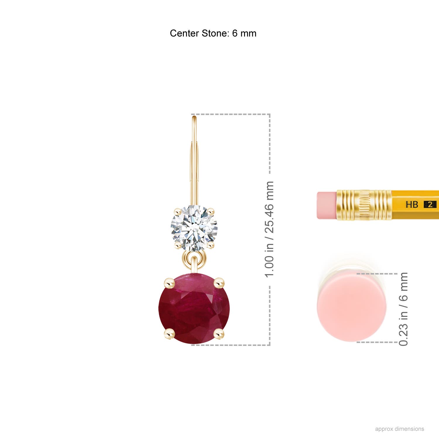 A - Ruby / 2.32 CT / 14 KT Yellow Gold