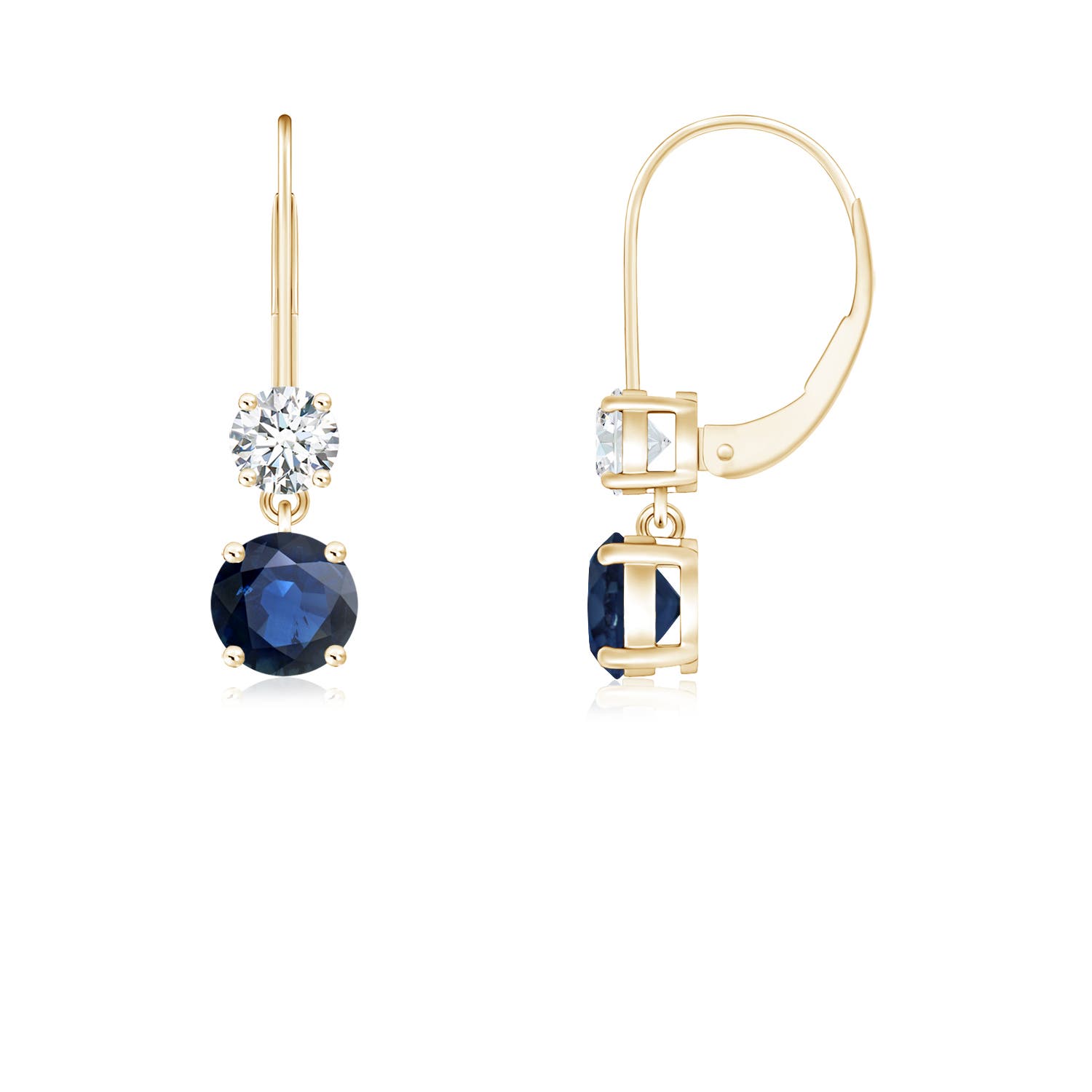 AA - Blue Sapphire / 0.8 CT / 14 KT Yellow Gold