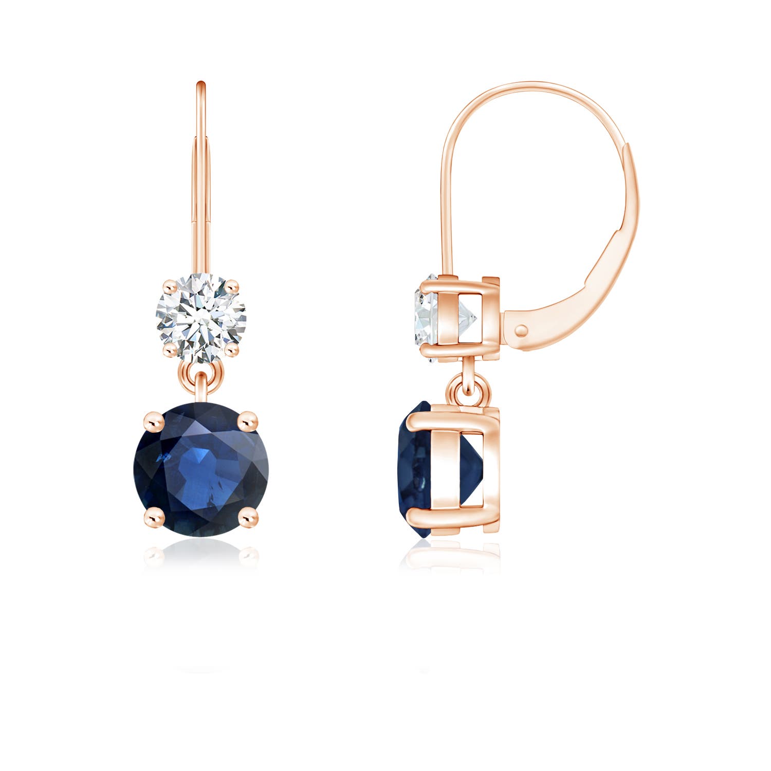 AA - Blue Sapphire / 1.41 CT / 14 KT Rose Gold