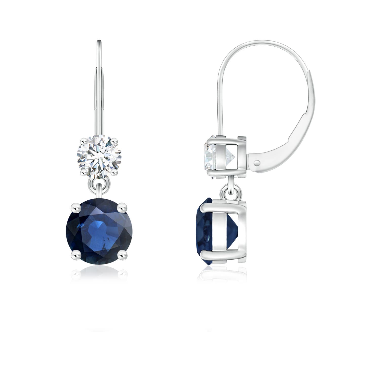 AA - Blue Sapphire / 1.41 CT / 14 KT White Gold