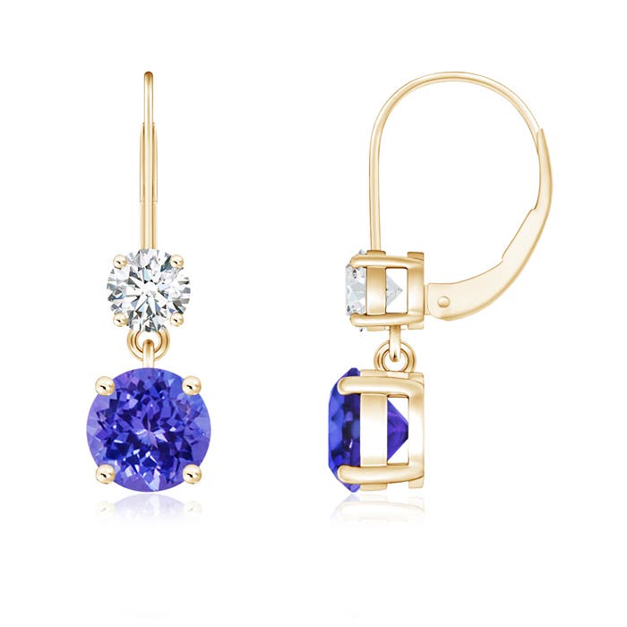 AAAA - Tanzanite / 1.21 CT / 14 KT Yellow Gold