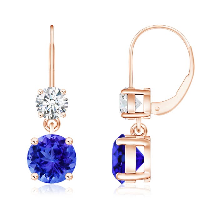 AAA - Tanzanite / 2.12 CT / 14 KT Rose Gold