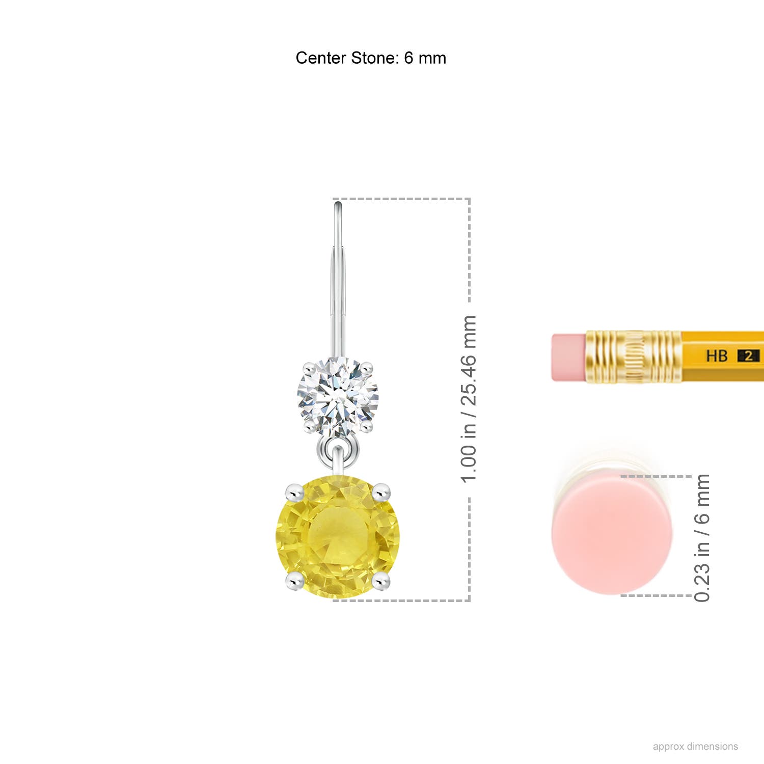 A - Yellow Sapphire / 2.32 CT / 14 KT White Gold