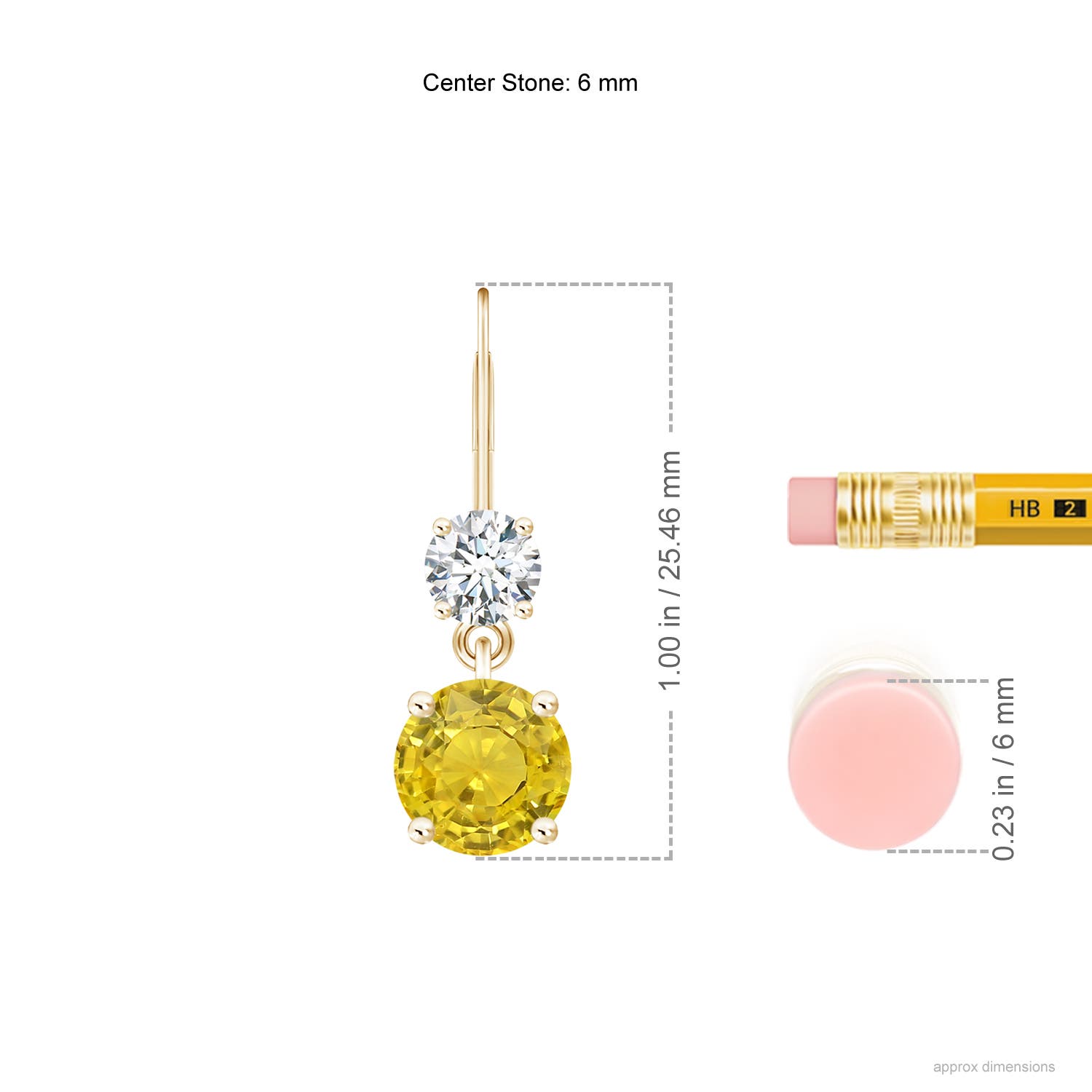 AAA - Yellow Sapphire / 2.32 CT / 14 KT Yellow Gold