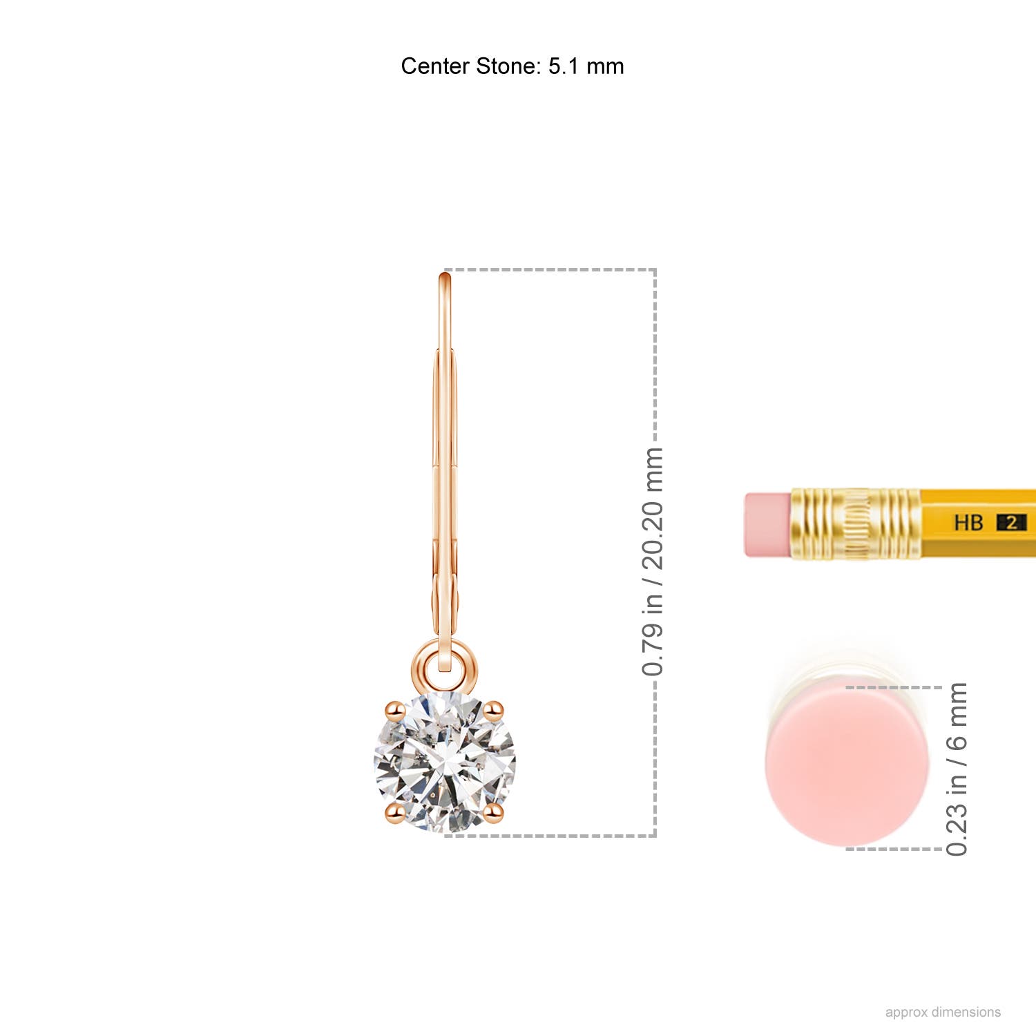 I-J, I1-I2 / 1 CT / 14 KT Rose Gold