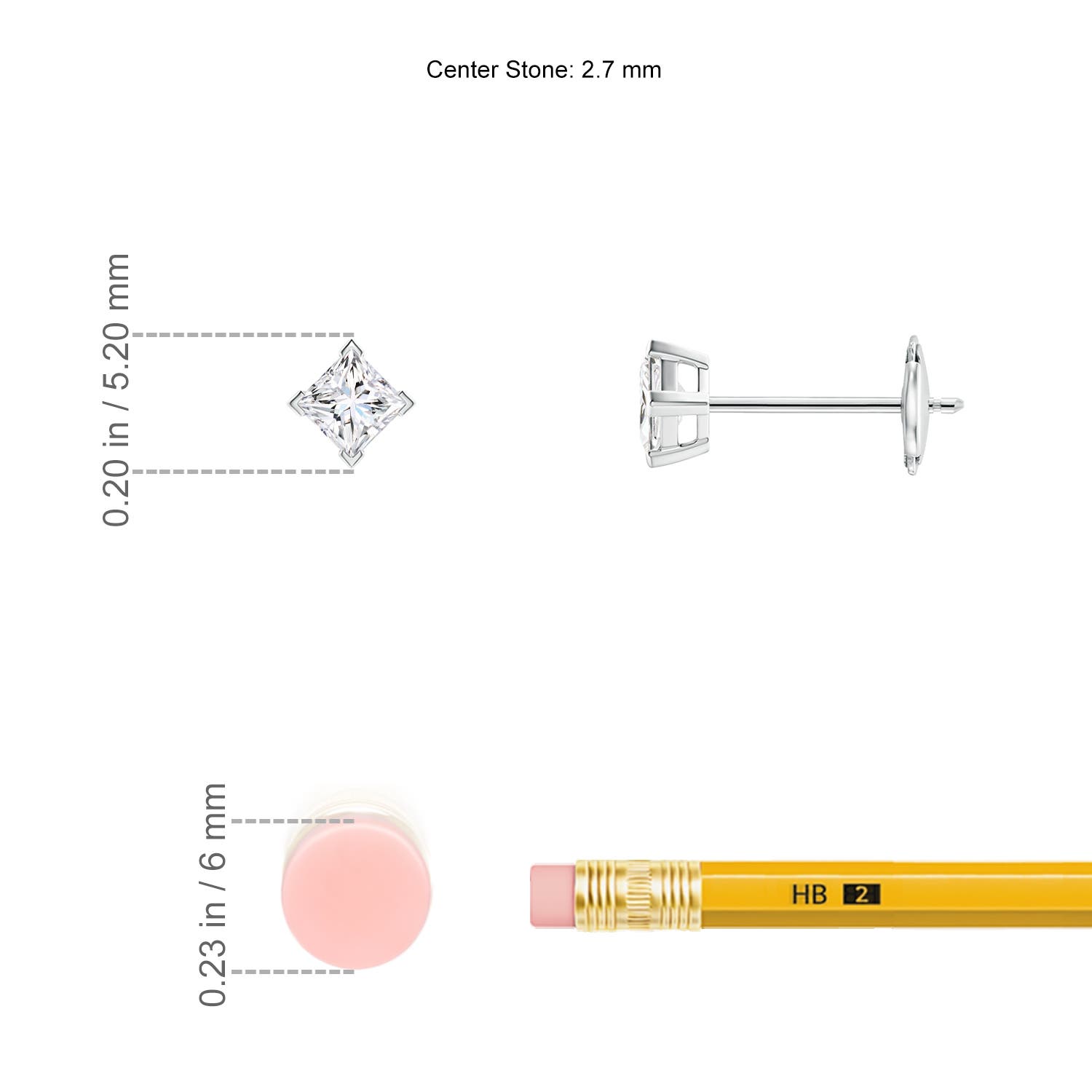 G, VS2 / 0.25 CT / 14 KT White Gold