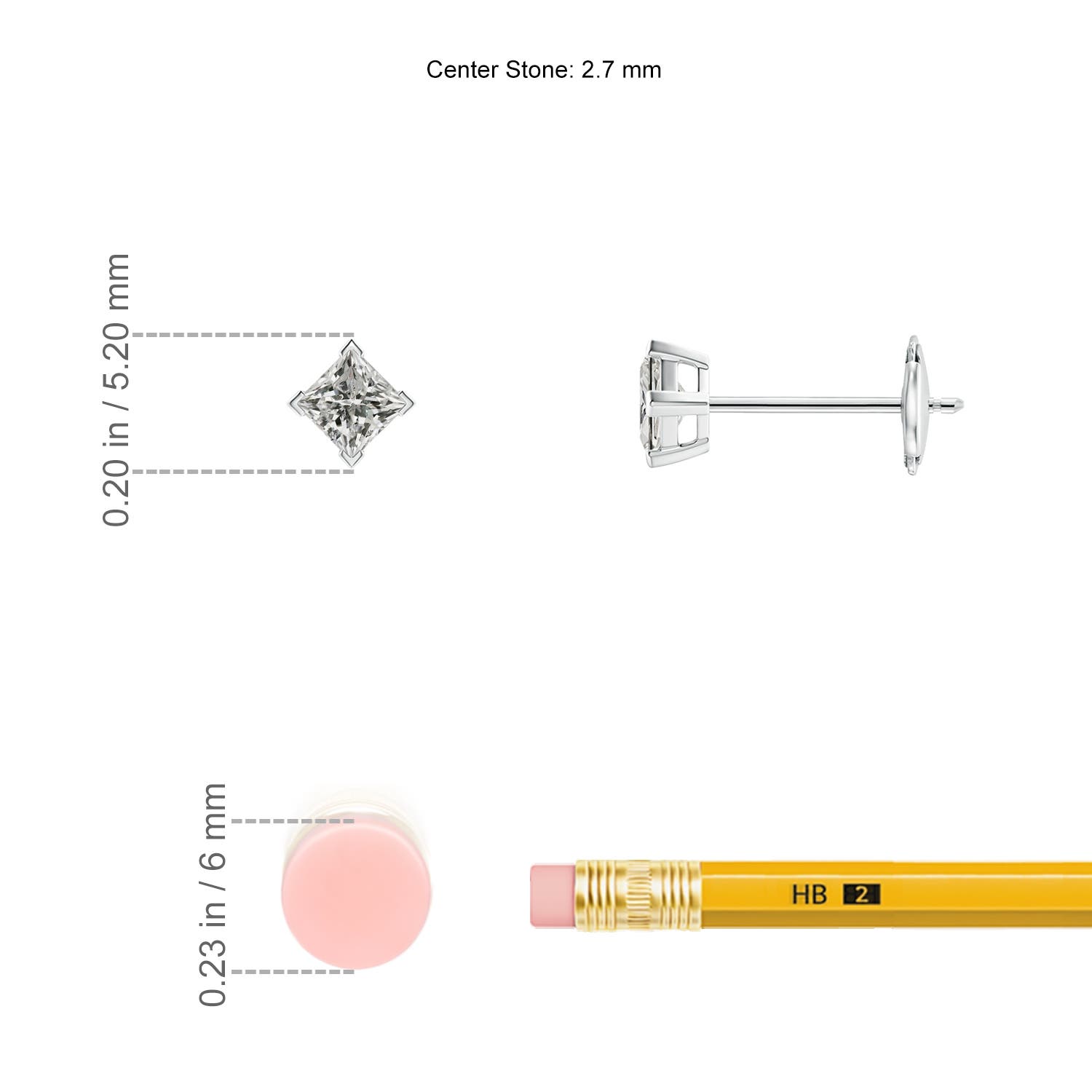 K, I3 / 0.25 CT / 14 KT White Gold