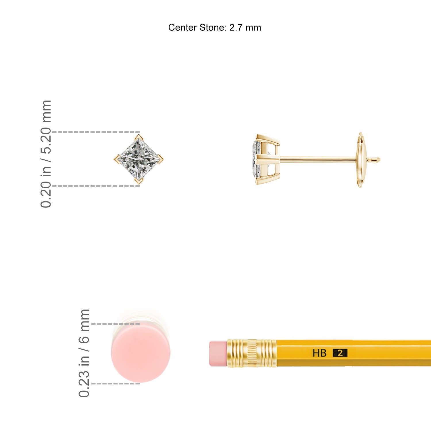 K, I3 / 0.25 CT / 14 KT Yellow Gold