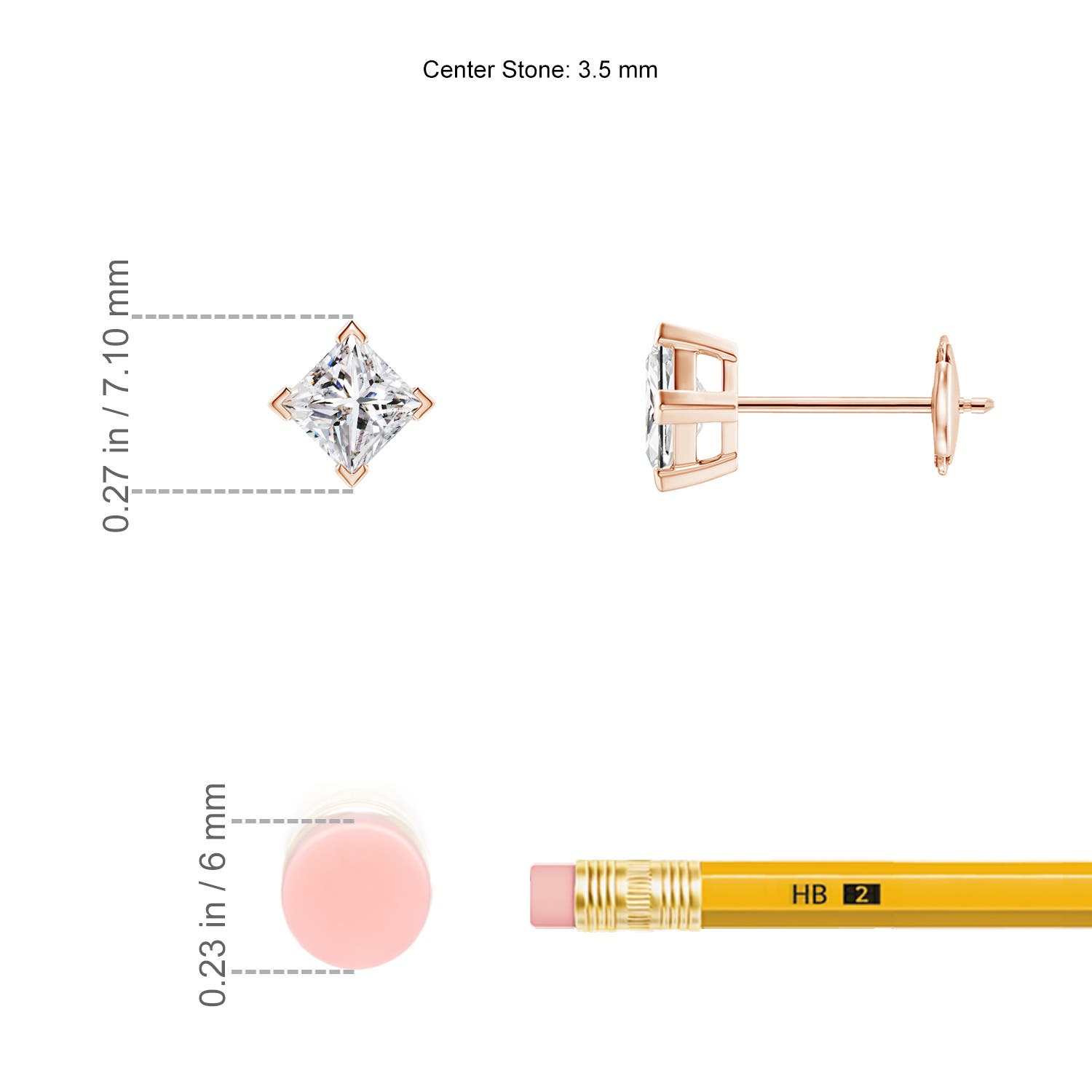 I-J, I1-I2 / 0.5 CT / 14 KT Rose Gold