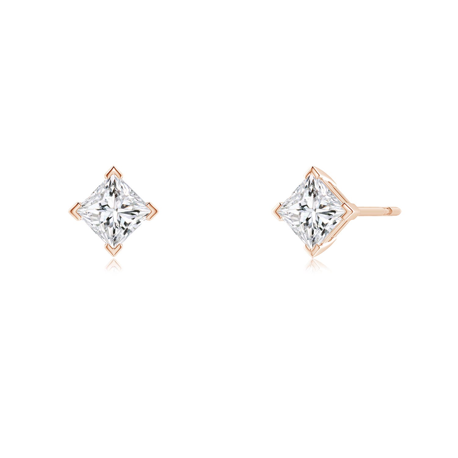 H, SI2 / 0.66 CT / 14 KT Rose Gold