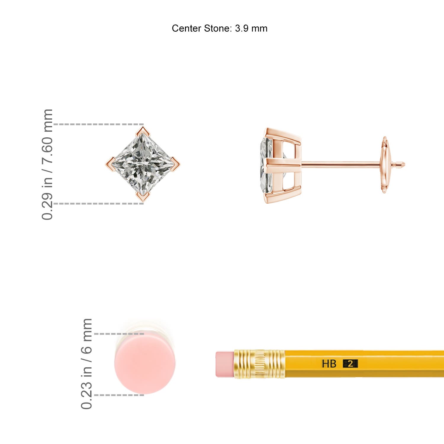 K, I3 / 0.66 CT / 14 KT Rose Gold