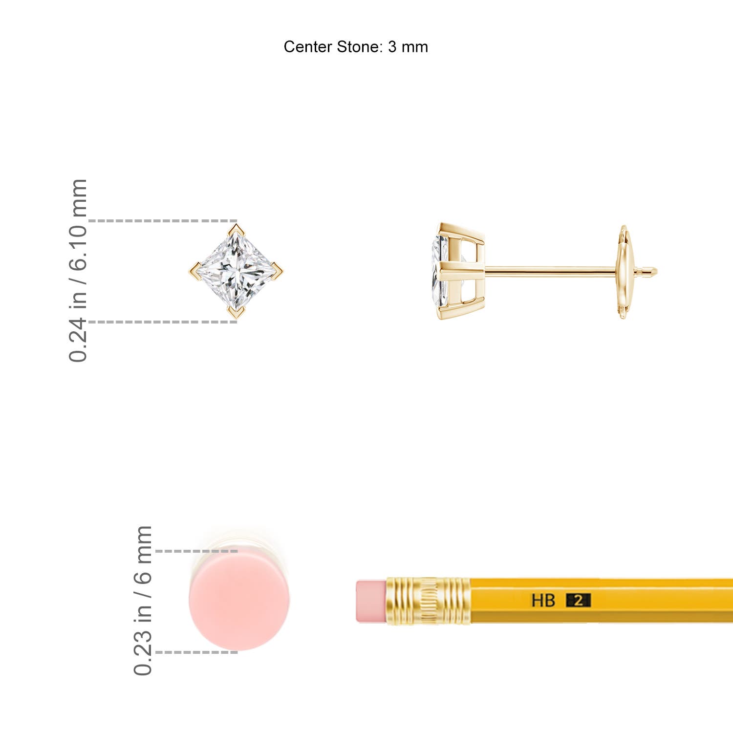 H, SI2 / 0.32 CT / 14 KT Yellow Gold