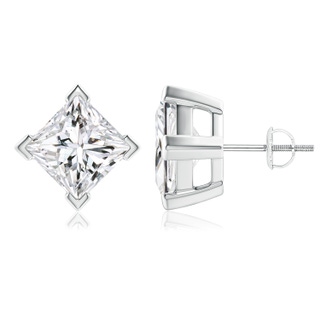 8.9mm HSI2 Princess-Cut Diamond Stud Earrings in P950 Platinum