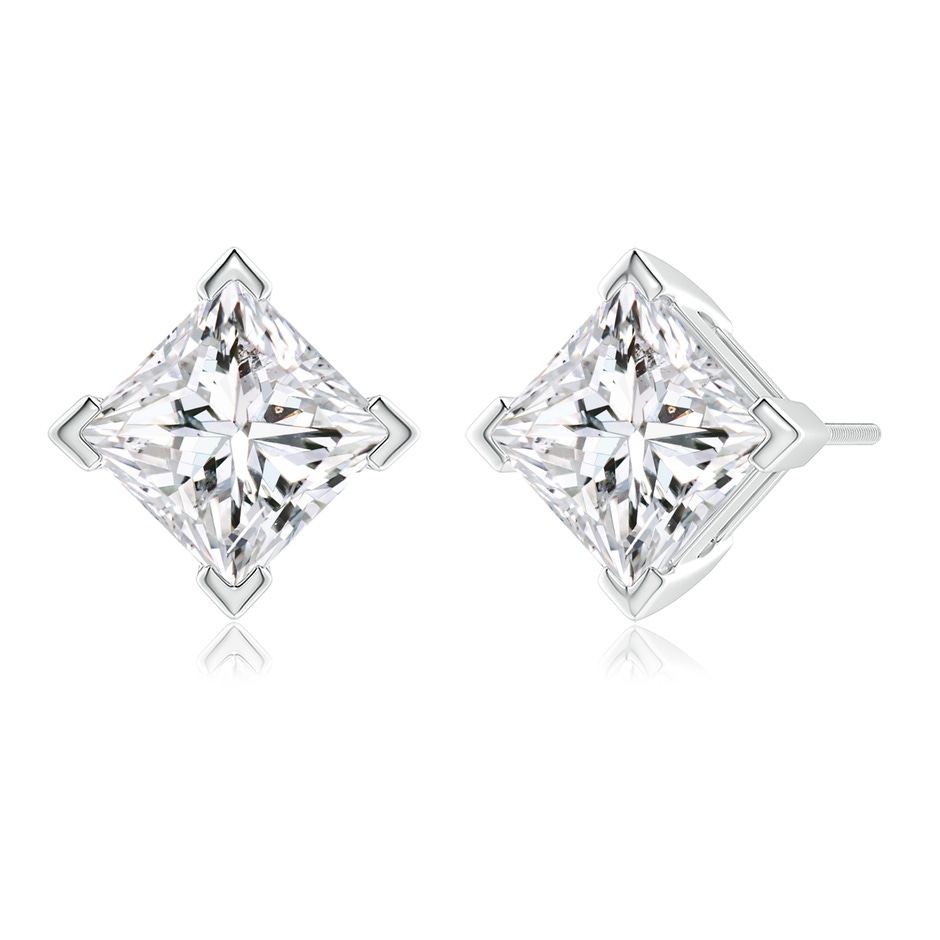 8.9mm HSI2 Princess-Cut Diamond Stud Earrings in P950 Platinum side 199