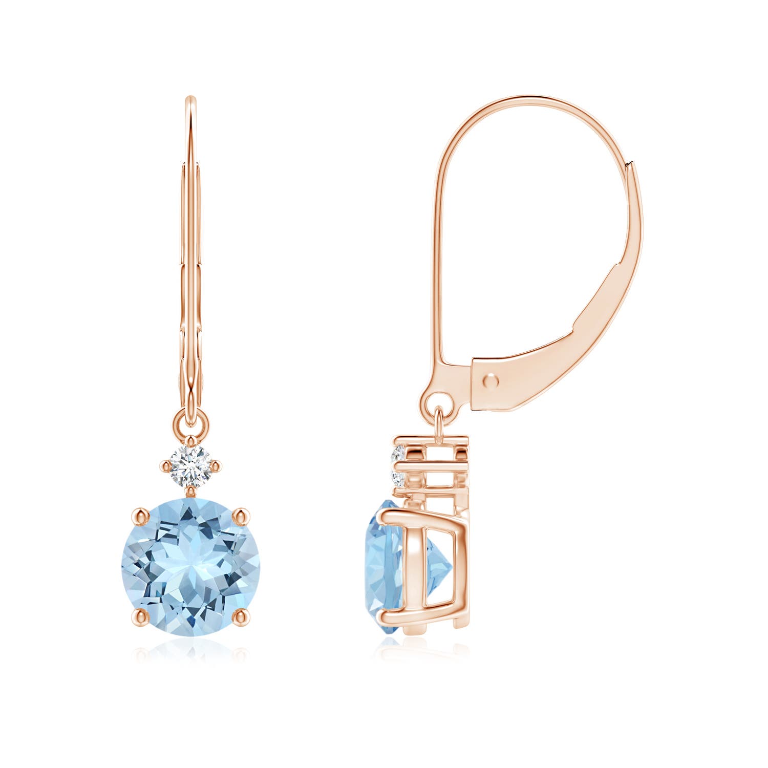 AAA - Aquamarine / 1.49 CT / 14 KT Rose Gold