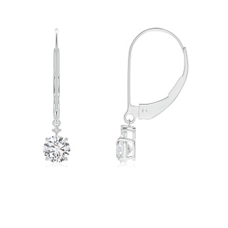 4.1mm HSI2 Solitaire Diamond Dangle Earrings in P950 Platinum