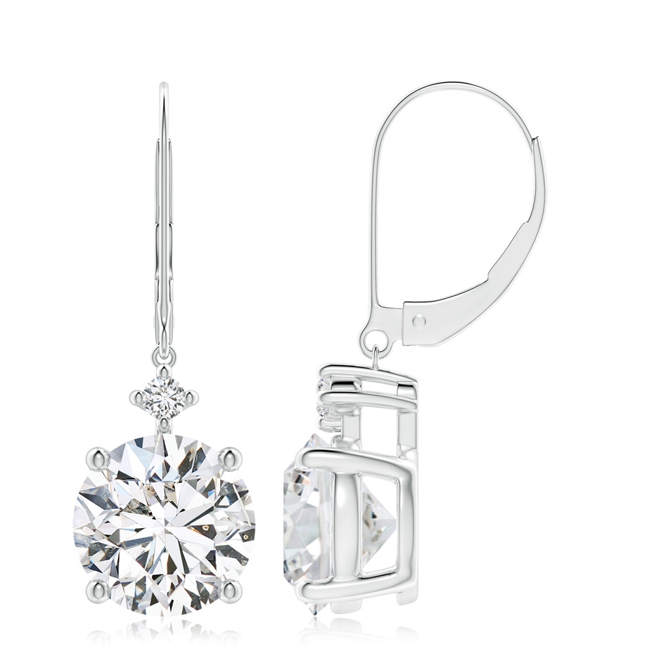 8.9mm HSI2 Solitaire Diamond Dangle Earrings in P950 Platinum 
