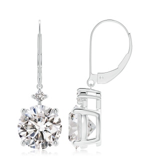 8.9mm IJI1I2 Solitaire Diamond Dangle Earrings in P950 Platinum