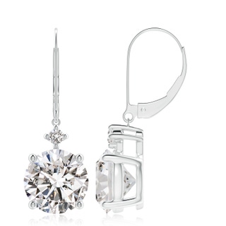 9.2mm IJI1I2 Solitaire Diamond Dangle Earrings in P950 Platinum