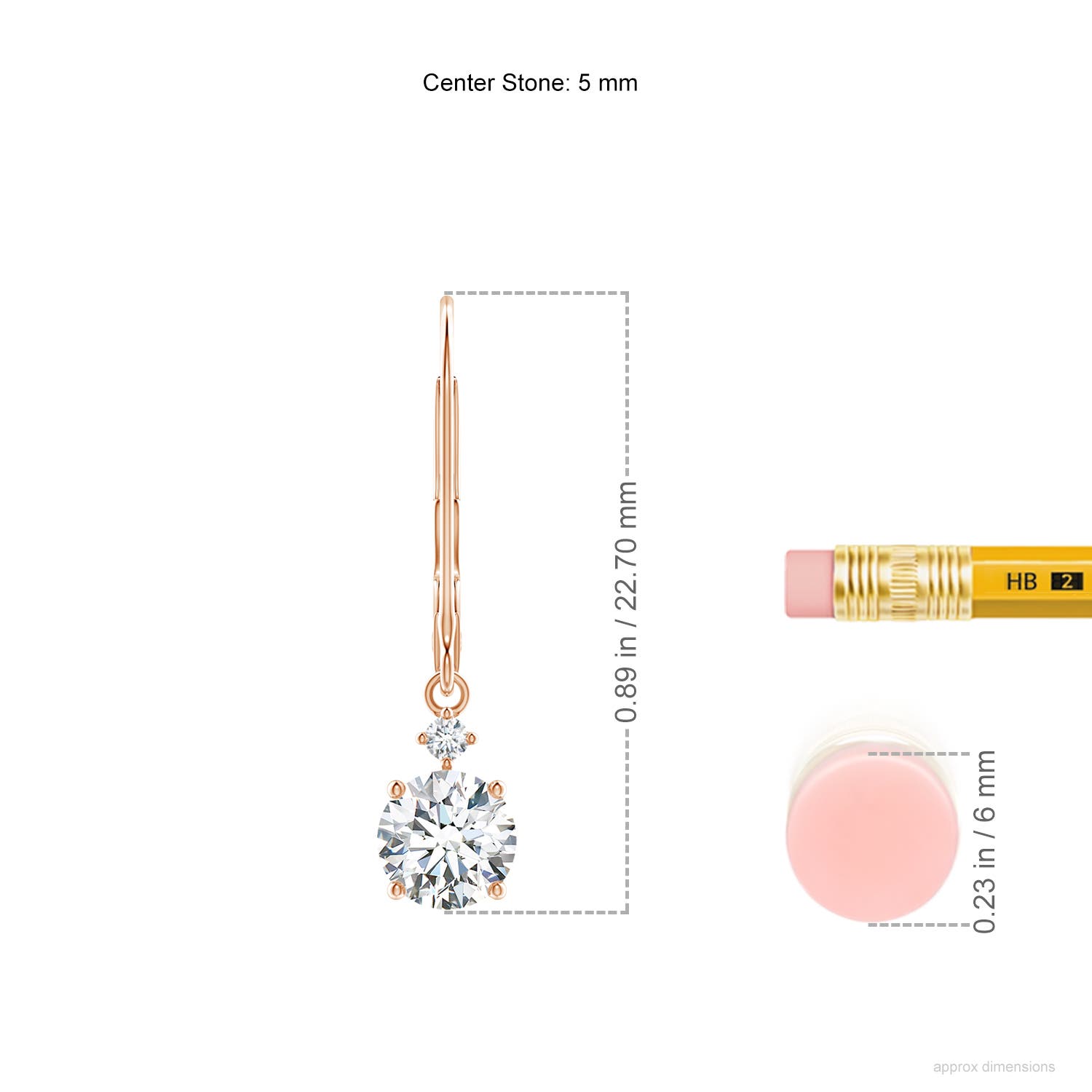 G, VS2 / 1.12 CT / 14 KT Rose Gold