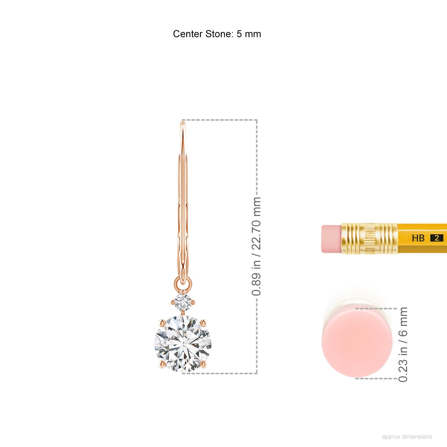 H, SI2 / 1.12 CT / 14 KT Rose Gold