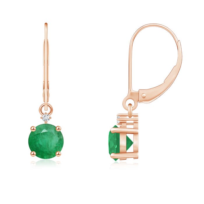 A - Emerald / 0.94 CT / 14 KT Rose Gold