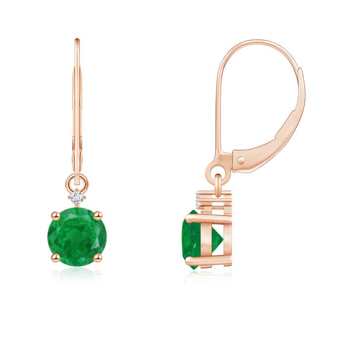 AA - Emerald / 0.94 CT / 14 KT Rose Gold