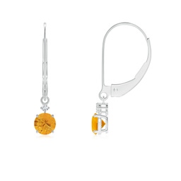 Drop White Gold Fire Opal Jewelry