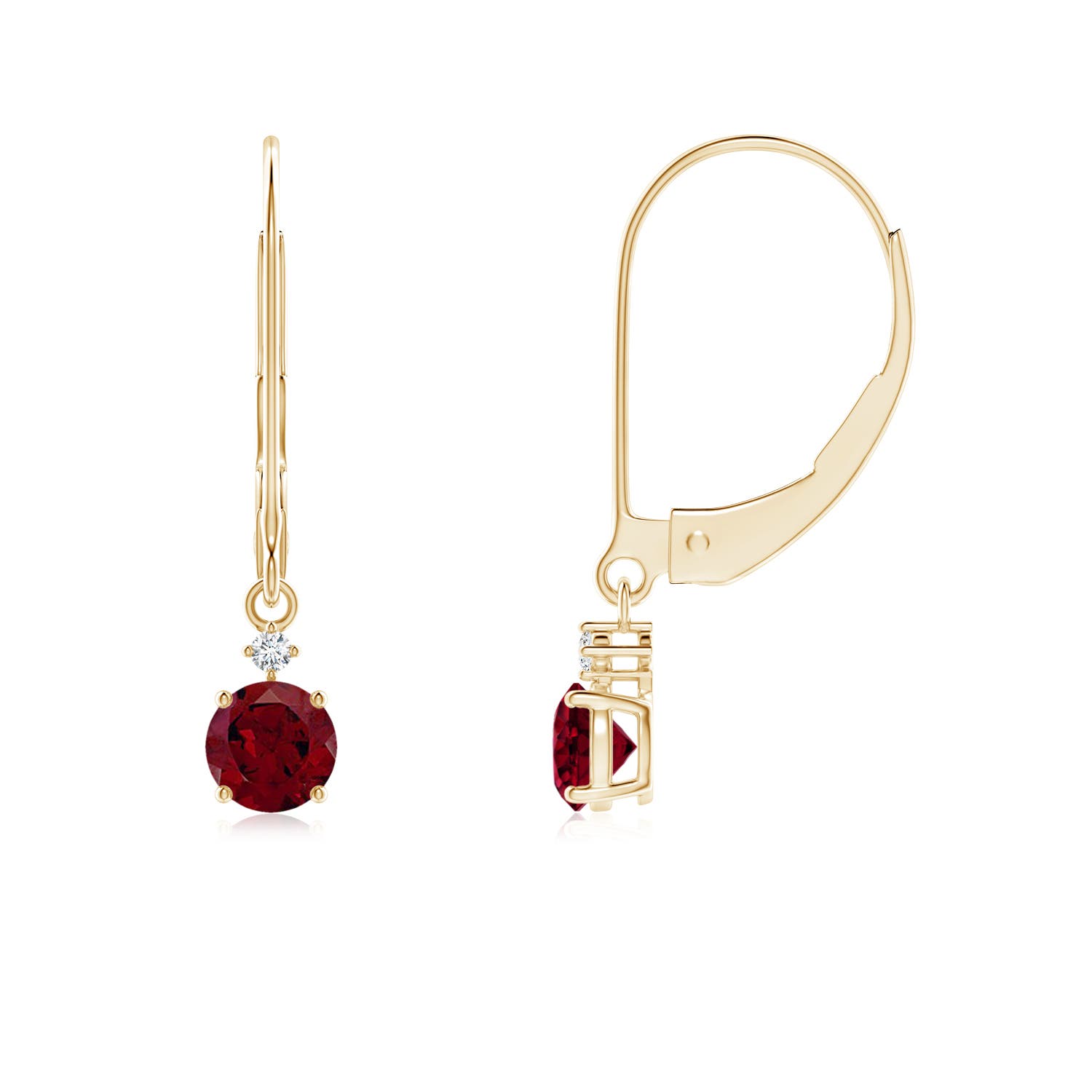 AA - Garnet / 0.68 CT / 14 KT Yellow Gold