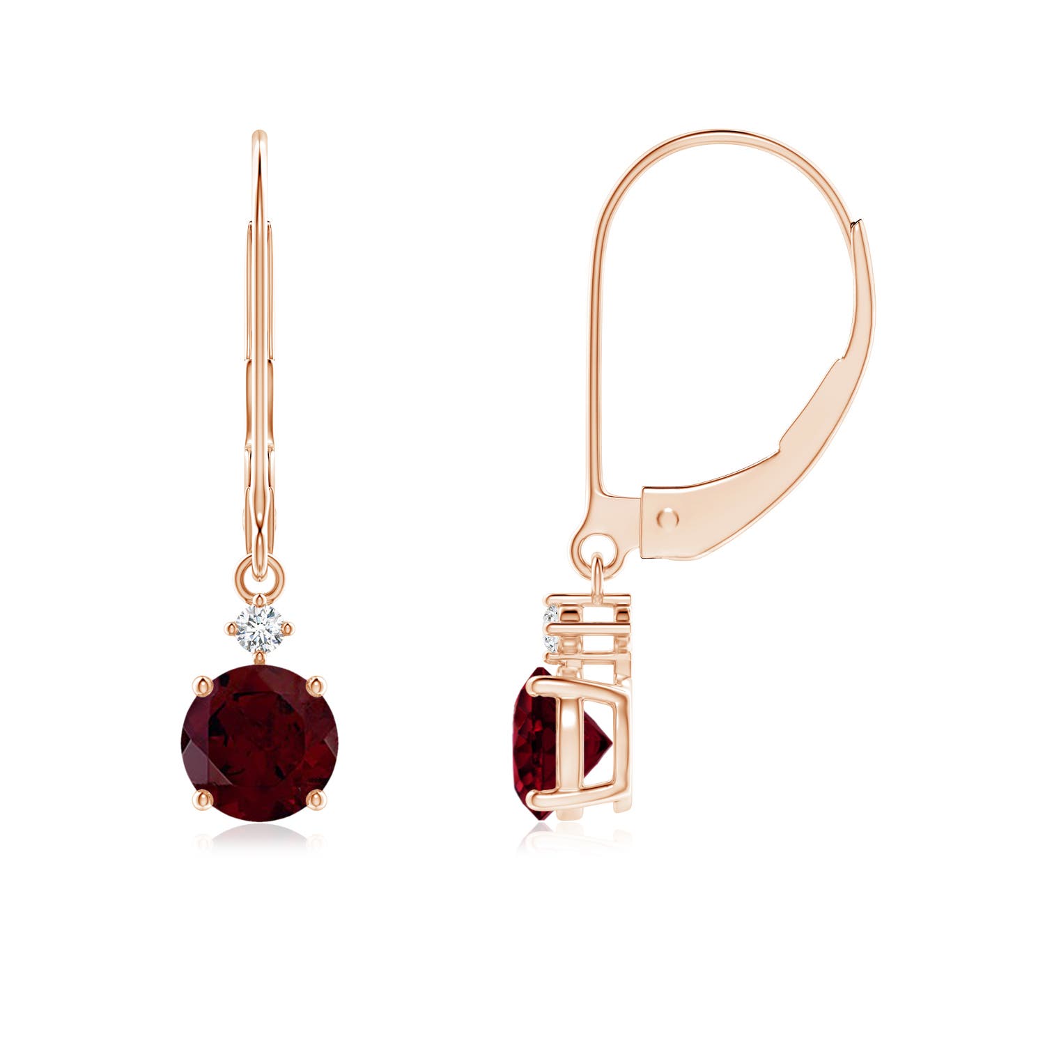 A - Garnet / 1.24 CT / 14 KT Rose Gold