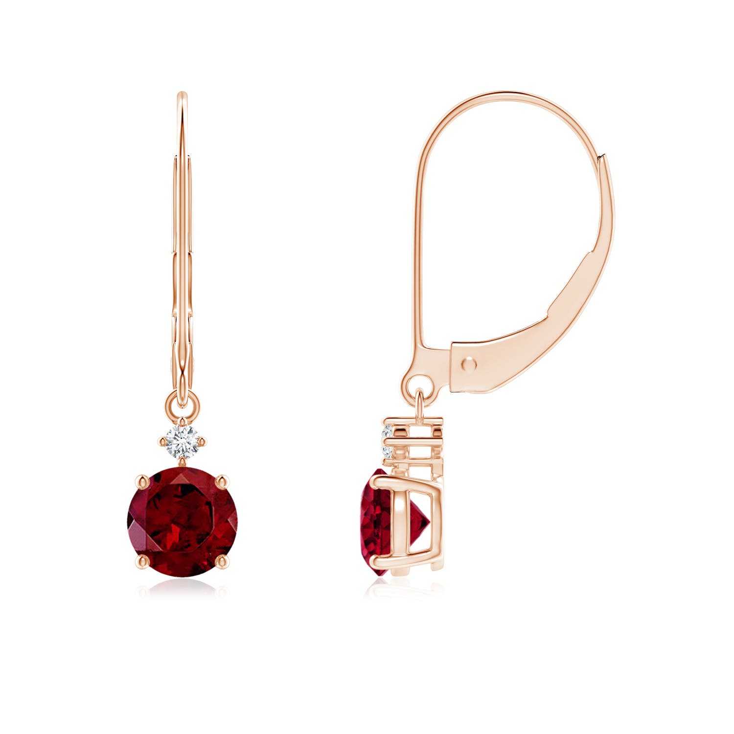 AAA - Garnet / 1.24 CT / 14 KT Rose Gold