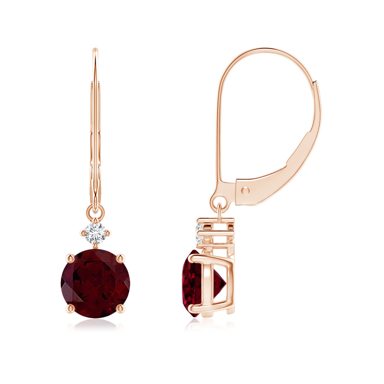 A - Garnet / 2.05 CT / 14 KT Rose Gold