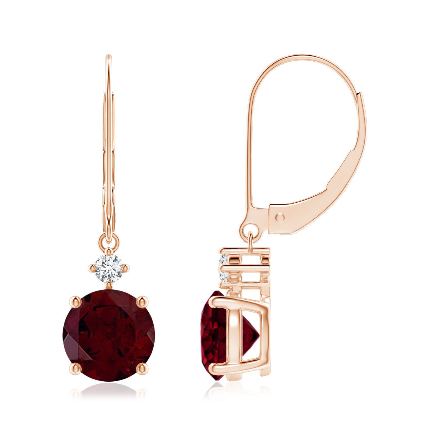 A - Garnet / 3.09 CT / 14 KT Rose Gold