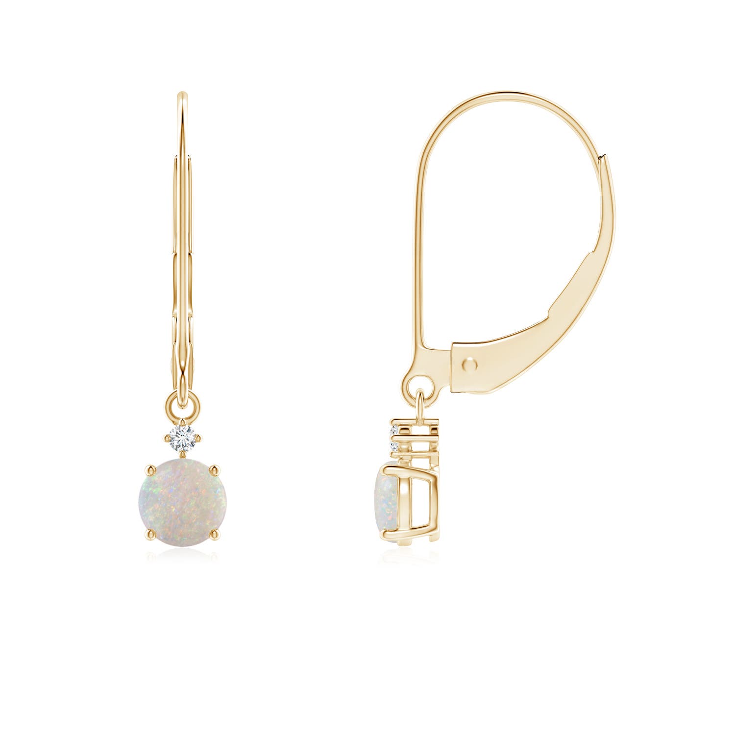 AA - Opal / 0.34 CT / 14 KT Yellow Gold