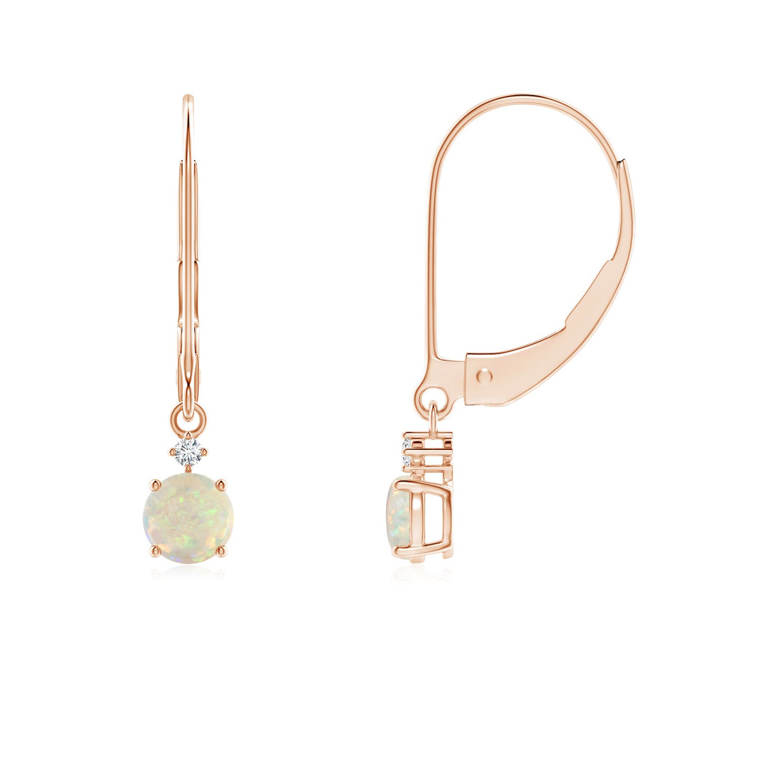 AAA - Opal / 0.34 CT / 14 KT Rose Gold