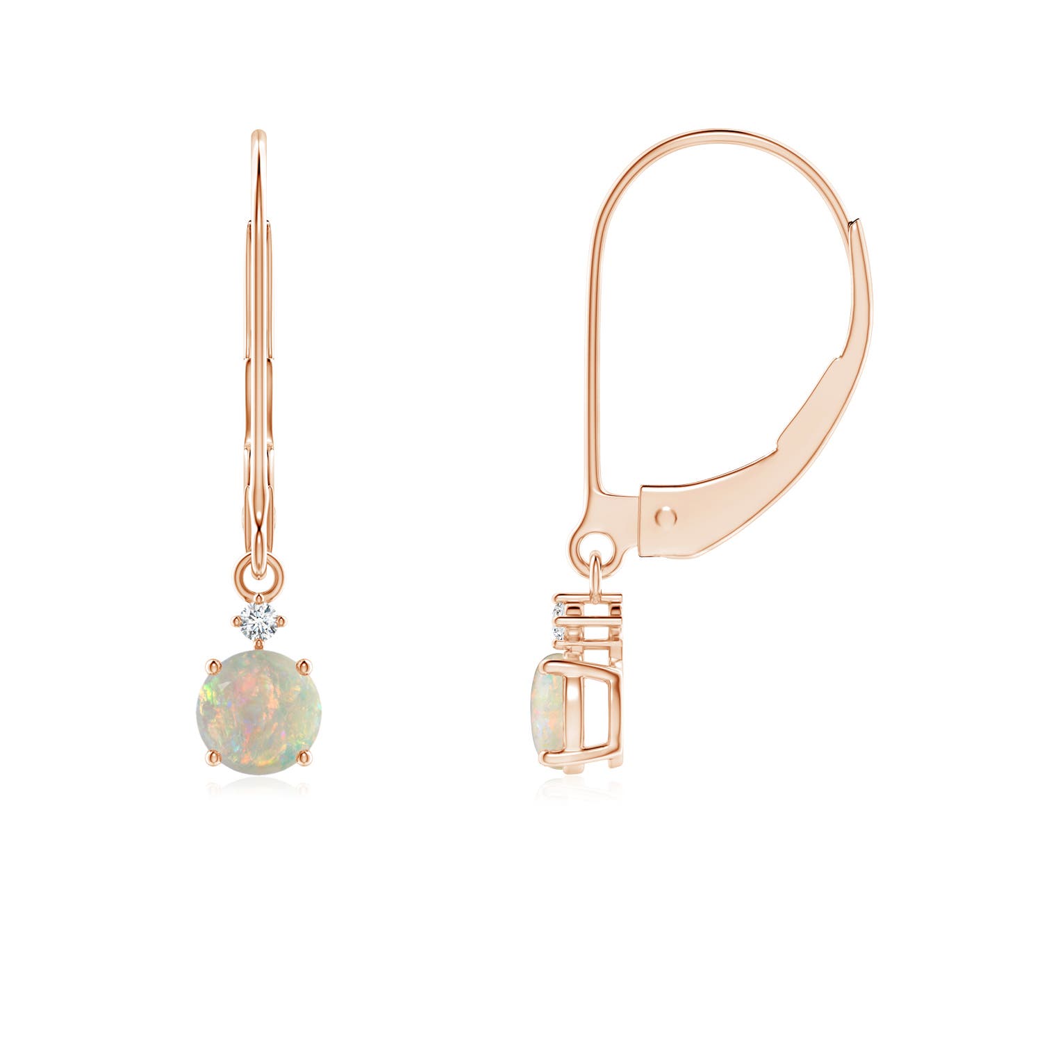 AAAA - Opal / 0.34 CT / 14 KT Rose Gold