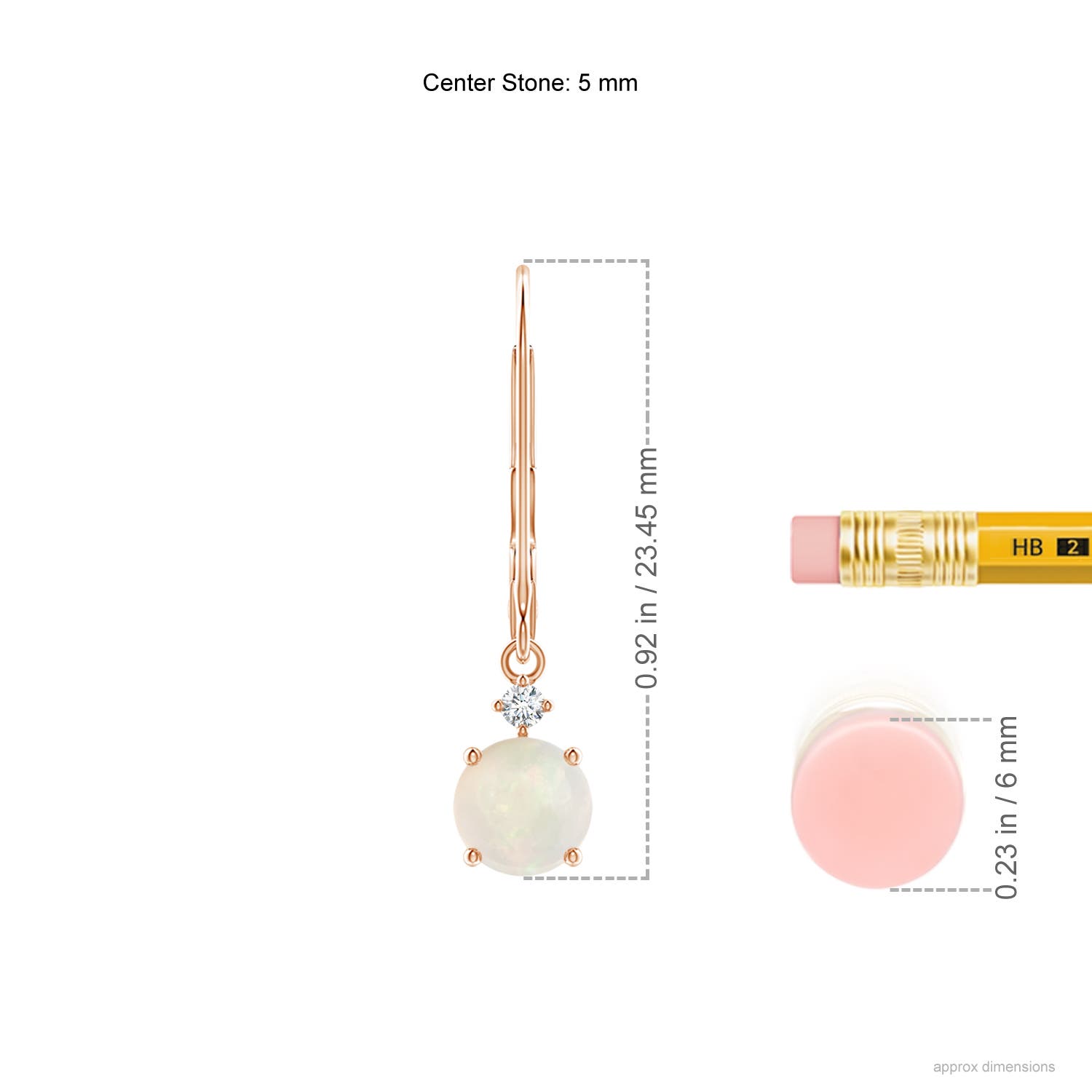 A - Opal / 0.7 CT / 14 KT Rose Gold