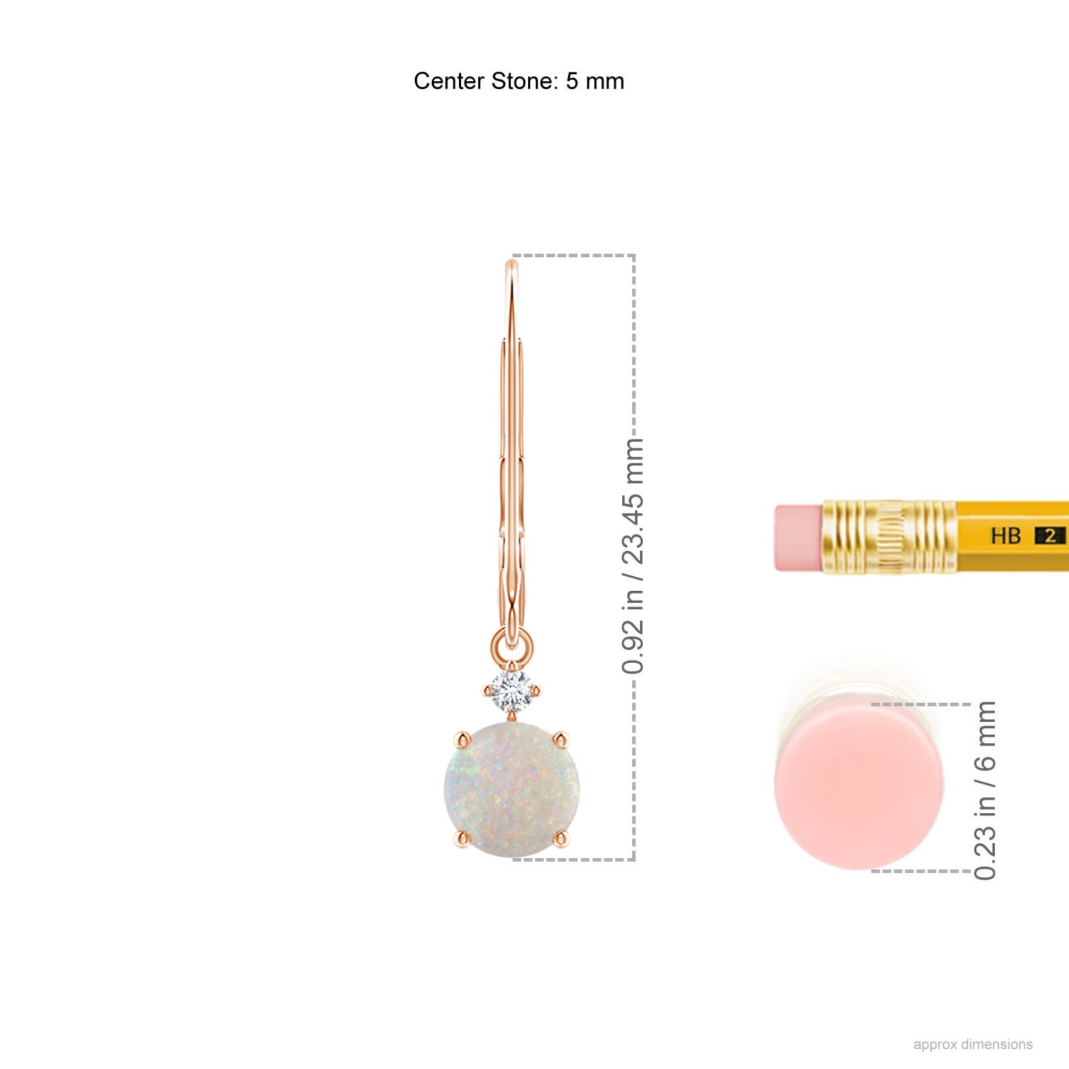 AA - Opal / 0.7 CT / 14 KT Rose Gold