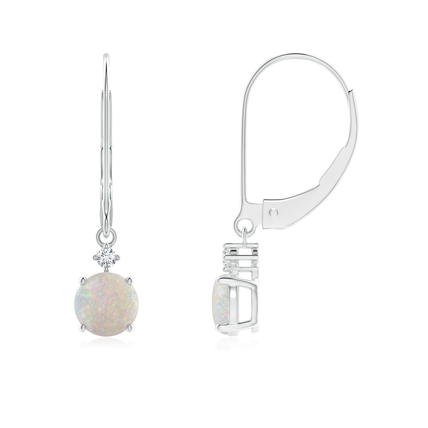 AA - Opal / 0.7 CT / 14 KT White Gold