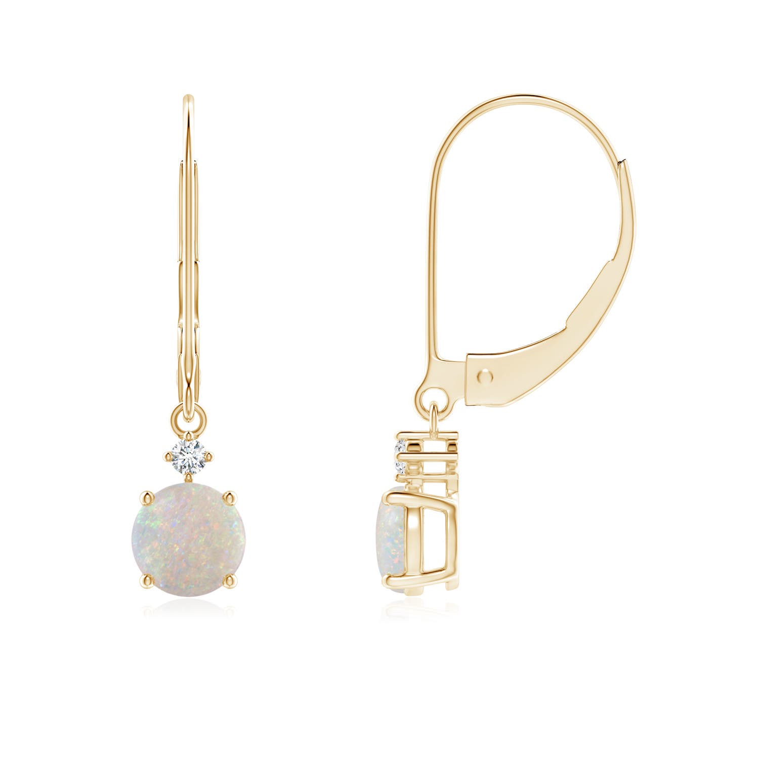 AA - Opal / 0.7 CT / 14 KT Yellow Gold