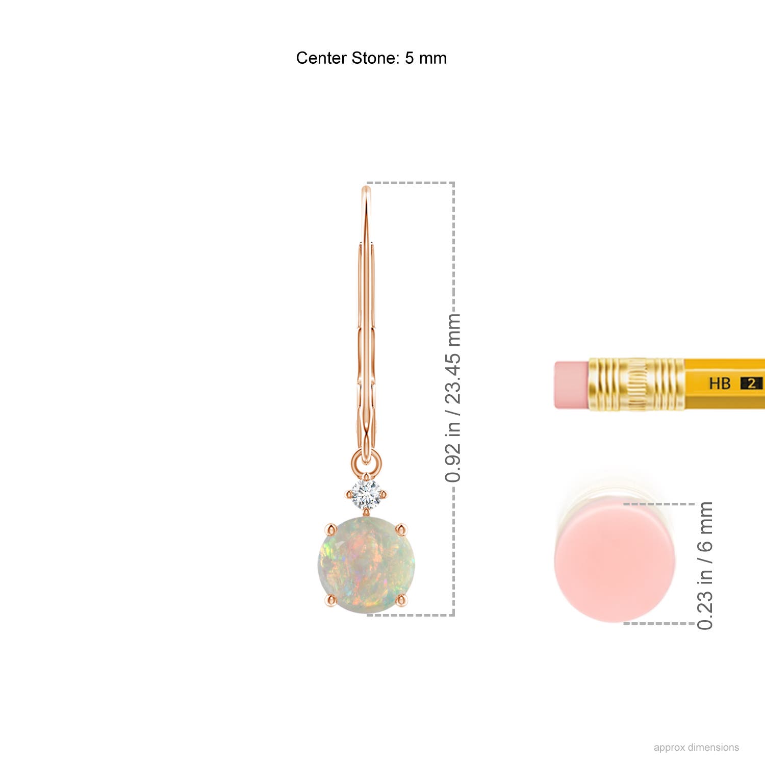 AAAA - Opal / 0.7 CT / 14 KT Rose Gold