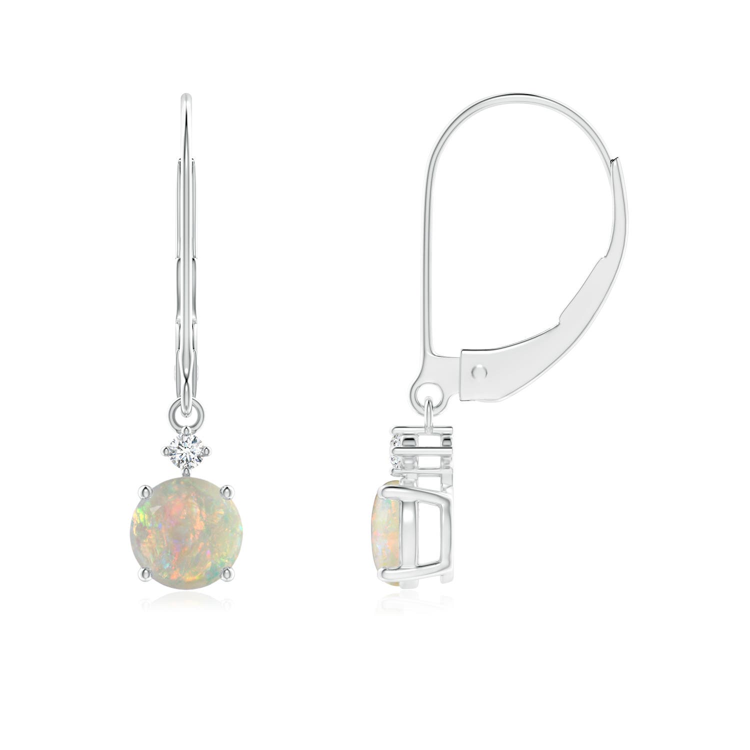 AAAA - Opal / 0.7 CT / 14 KT White Gold